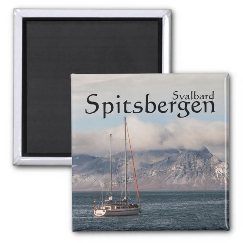 Spitsbergen Svalbard Sailboat Magnet