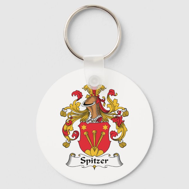 Spitzer Family Crest Keychain (Front)