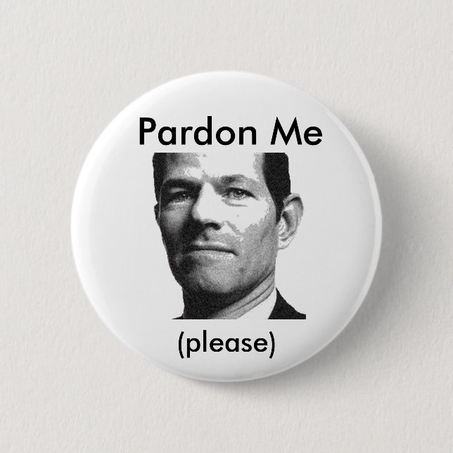 Spitzer:  Pardon Me, (please) Button (Front)