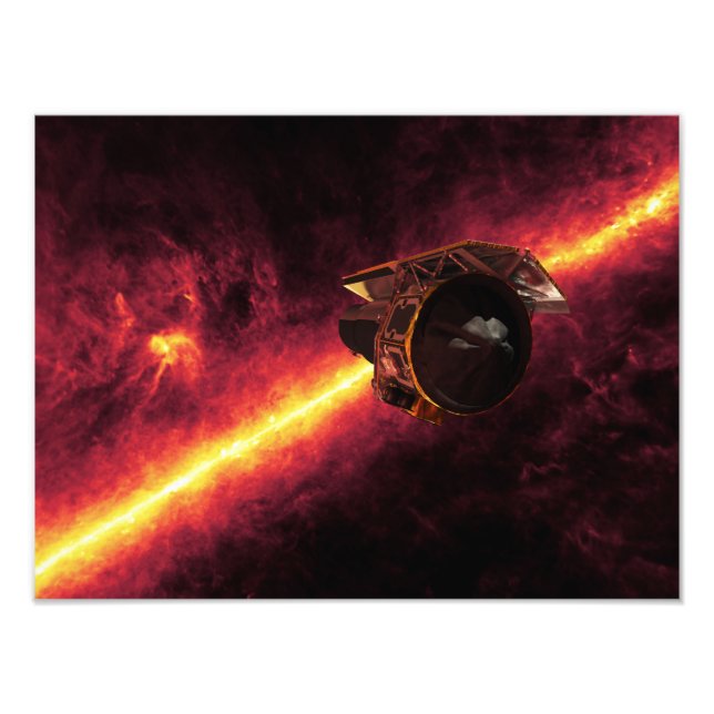 Spitzer seen against the infrared sky 2 photo print (Front)