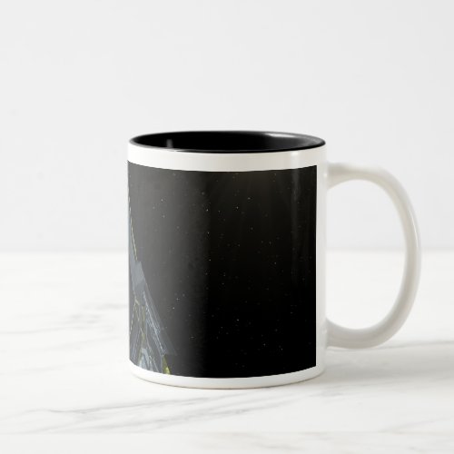 Spitzer seen in visible light Two_Tone coffee mug