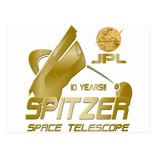Spitzer Space Telescope: 10th Anniversary!! Postcard