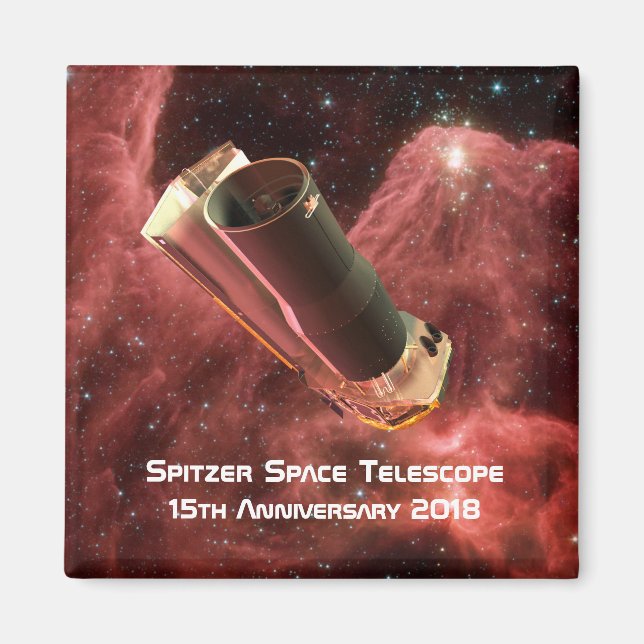 Spitzer Space Telescope Anniversary Magnet (Front)