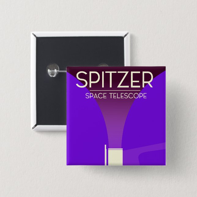 Spitzer Space Telescope Button (Front & Back)