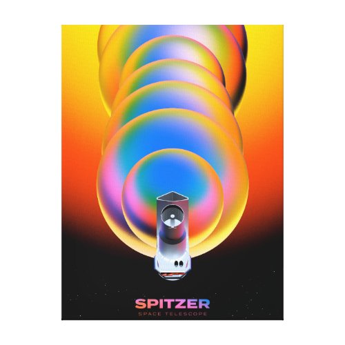 Spitzer Space Telescope Poster Canvas Print
