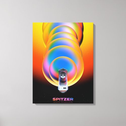 Spitzer Space Telescope Poster Canvas Print
