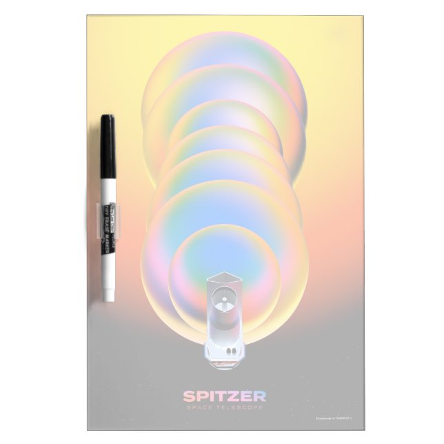 Spitzer Space Telescope Poster. Dry Erase Board (Front)