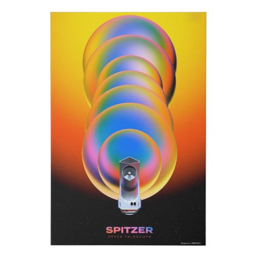 Spitzer Space Telescope Poster Faux Canvas Print