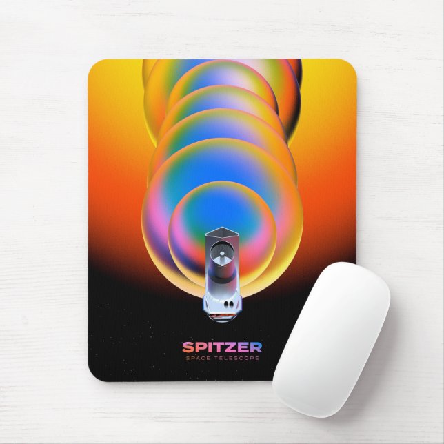 Spitzer Space Telescope Poster. Mouse Pad (With Mouse)