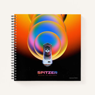 Spitzer Space Telescope Poster. Notebook