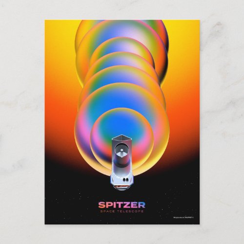 Spitzer Space Telescope Poster Postcard