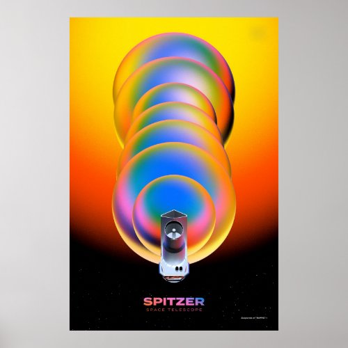 Spitzer Space Telescope Poster Poster