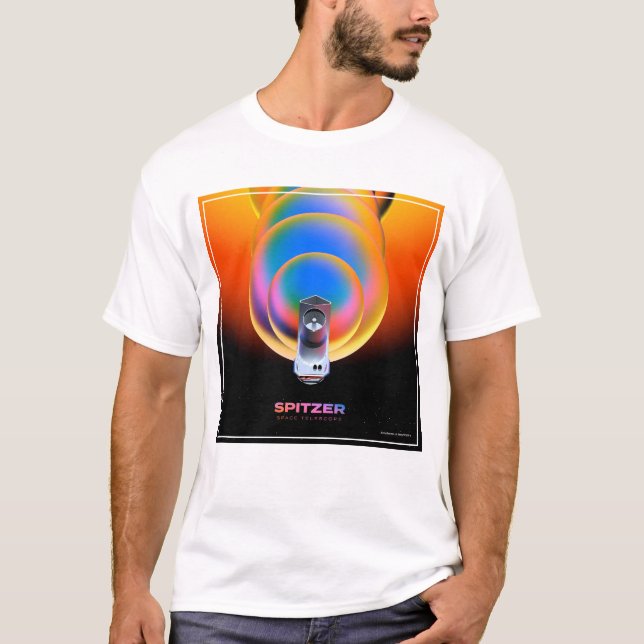 Spitzer Space Telescope Poster. T-Shirt (Front)