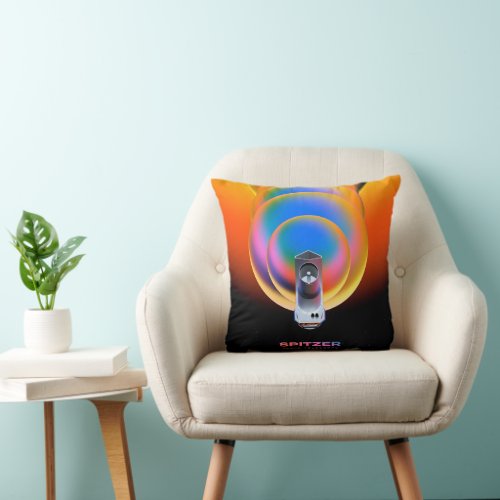 Spitzer Space Telescope Poster Throw Pillow