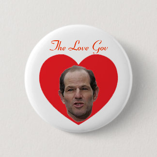 Spitzer:  The Love Gov Pinback Button