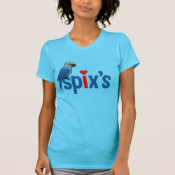 Spix's Macaw Love Women's American Apparel Fine Jersey Short Sleeve T-Shirt