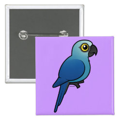 Birdorable Spix's Macaw Square Button