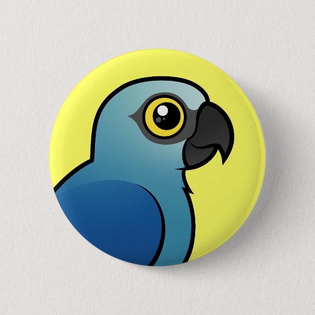 Spix's Macaw Button (Front)