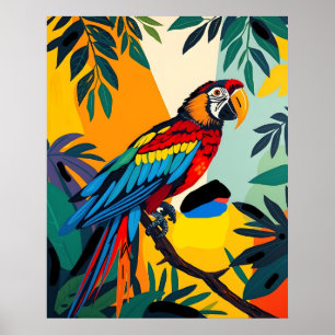 Spix's Macaw - Extinct Wildlife Art Tribute Poster
