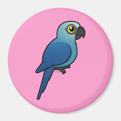 Birdorable Spix's Macaw Round Magnet