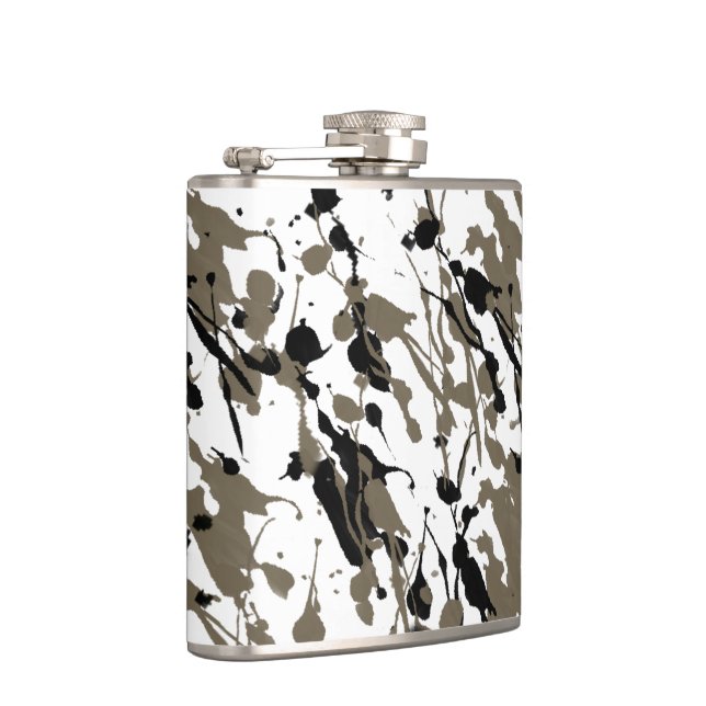 Splash and Drip Art Flask (Right)