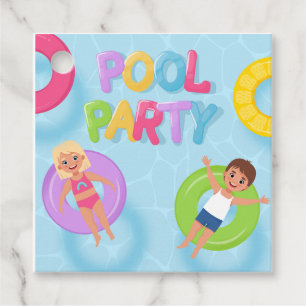 Splash Bash Kids Pool Party Birthday Favor Tags