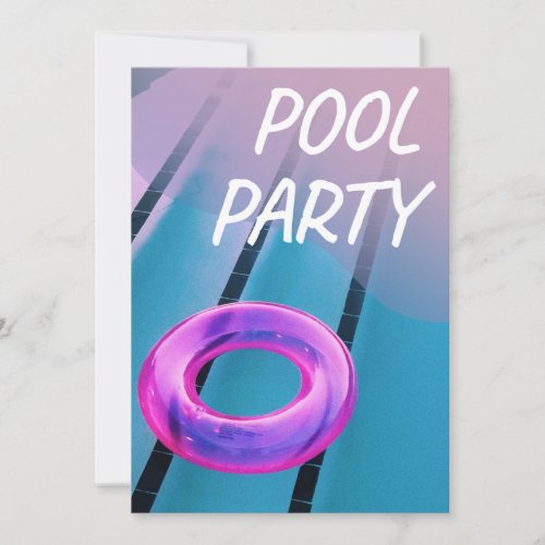 Splash Bash Pool Party Invitation 