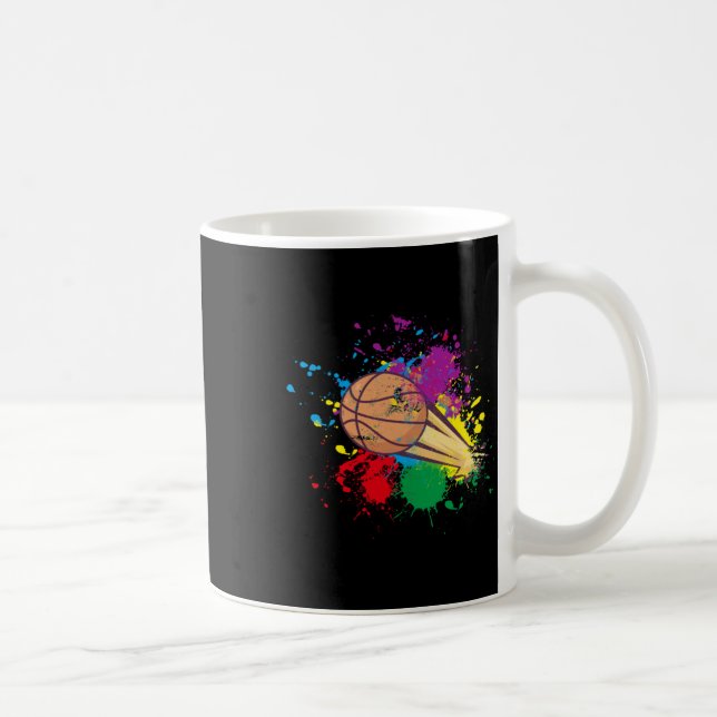 Splash Basketball  Coffee Mug (Right)