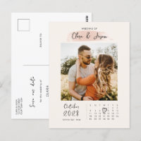 Splash calendar photo Save the Date Invitation