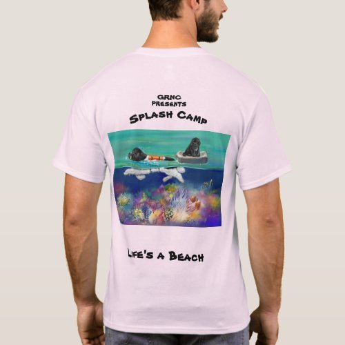 Splash Camp Pink Landseer T_Shirt