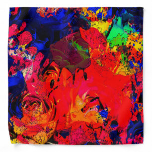 "Splash Collection" - Roses Bandana