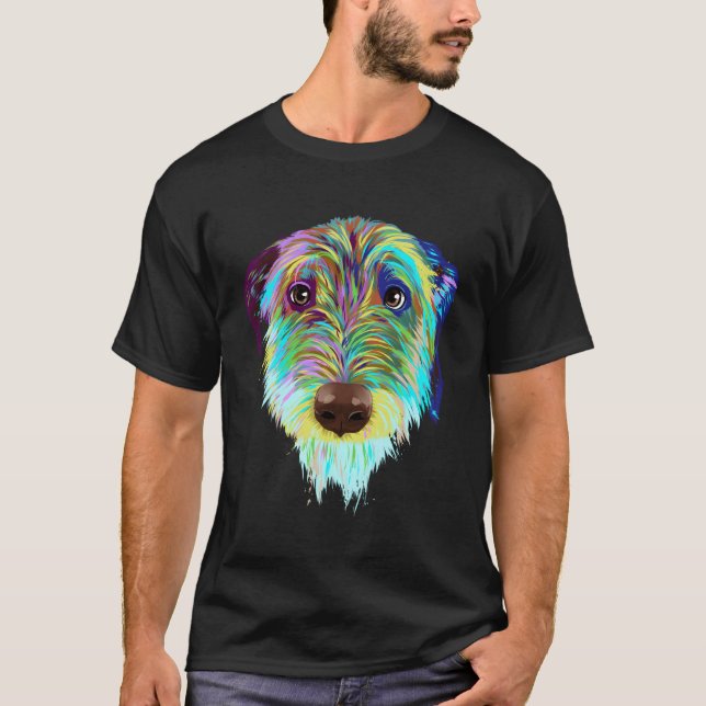 Splash Dog Irish Wolfhound T-Shirt (Front)