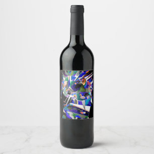 Splash eagle wine label
