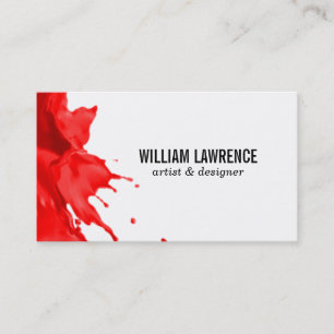 Splash Expressive (red) Business Card