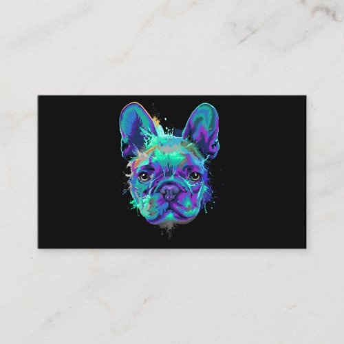 Splash French Bulldog Gifts for Dog Lovers Business Card