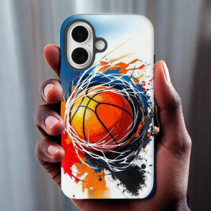 Splash Guard: Basketball Edition for iPhone 16 Case