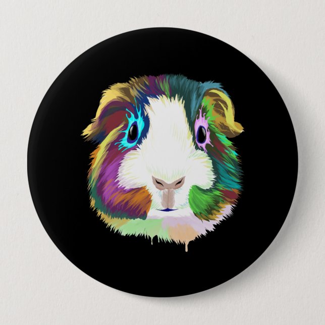 Splash Guinea Pig Button (Front)