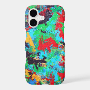 Splash-Hand Painted Abstract Art iPhone 17 Case