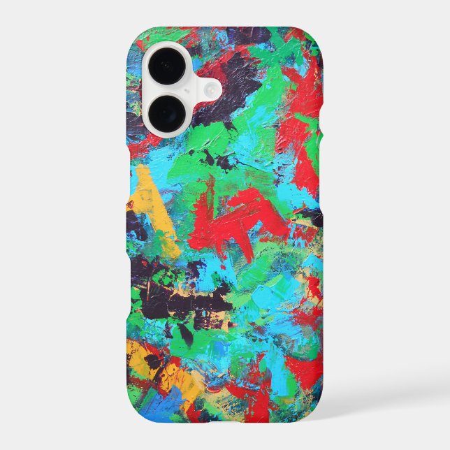 Splash-Hand Painted Abstract Brushstrokes Case-Mate iPhone Case (Back)