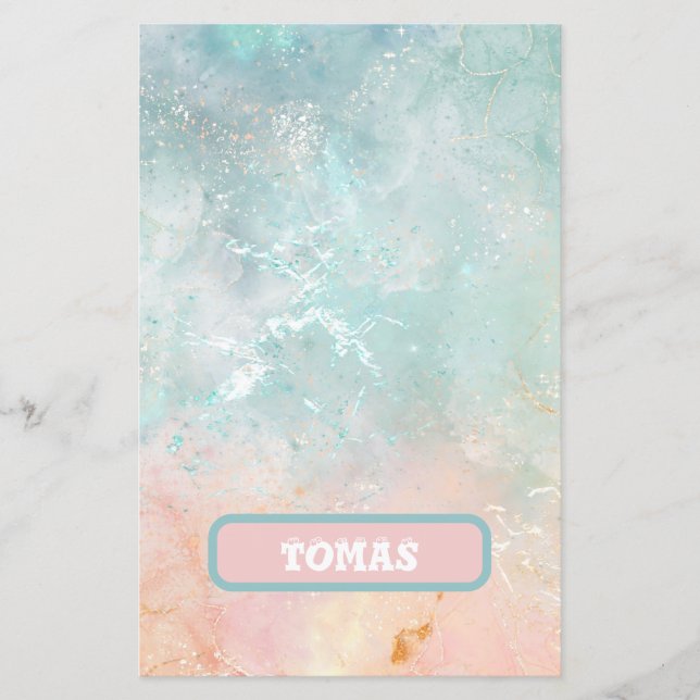 Splash Ink Watercolor Background, pastel colorful (Front)