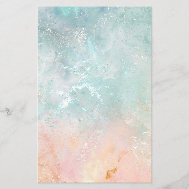 Splash Ink Watercolor Background, pastel colorful (Front)