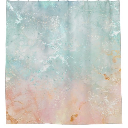 Splash Ink Watercolor Background pastel colorful Shower Curtain