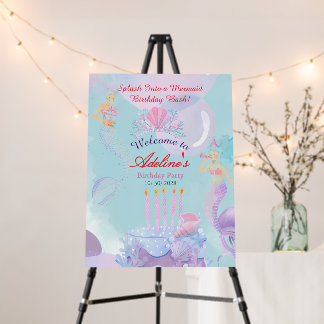Splash Into a Mermaid Birthday Bash! Foam Board