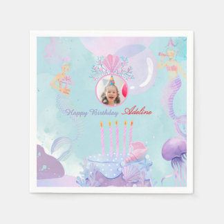 Splash Into a Mermaid Birthday Bash! Napkins