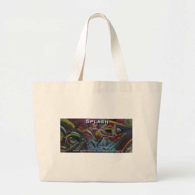 splash large tote bag (Front)