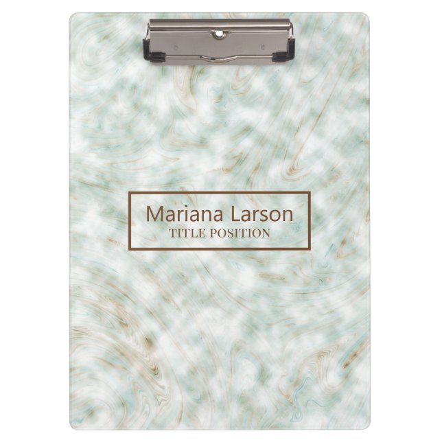 Splash Marble Stone Clipboard (Front)