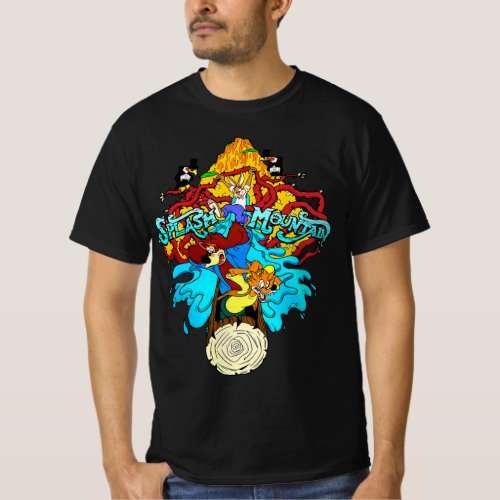 Splash Mountain T Shirt Classic Guys Unisex Tee