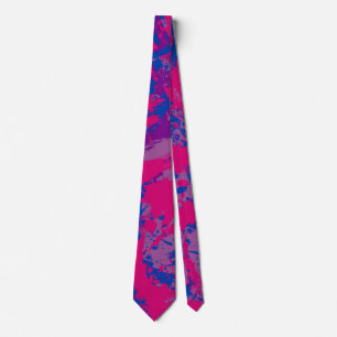 Splash of Color Bisexual Pride Neck Tie