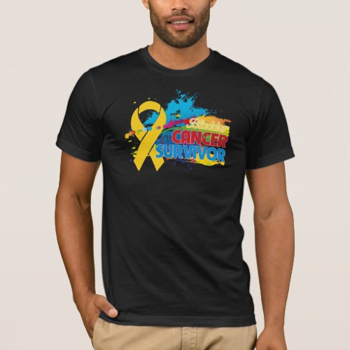 Splash of Color _ Bladder Cancer Survivor T_Shirt