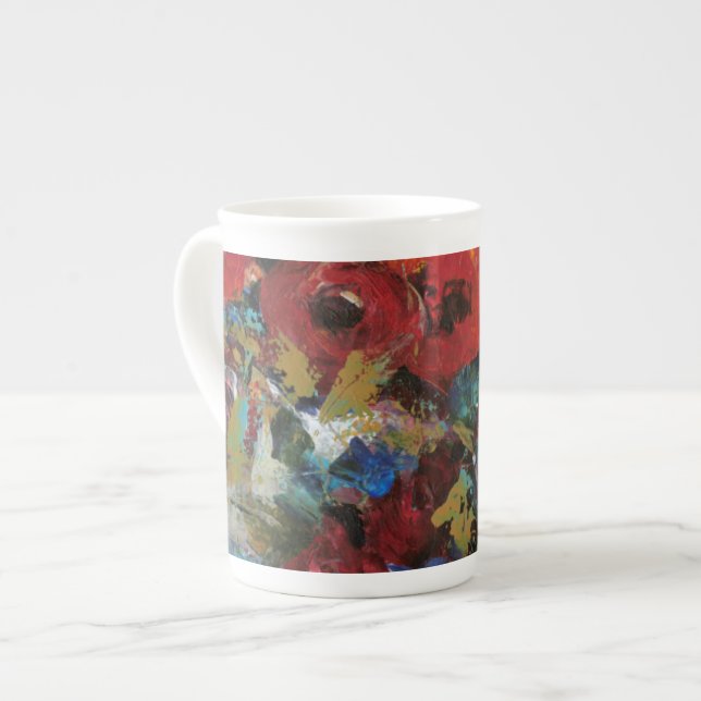 Splash of Color II Bone China Mug (Front Left)